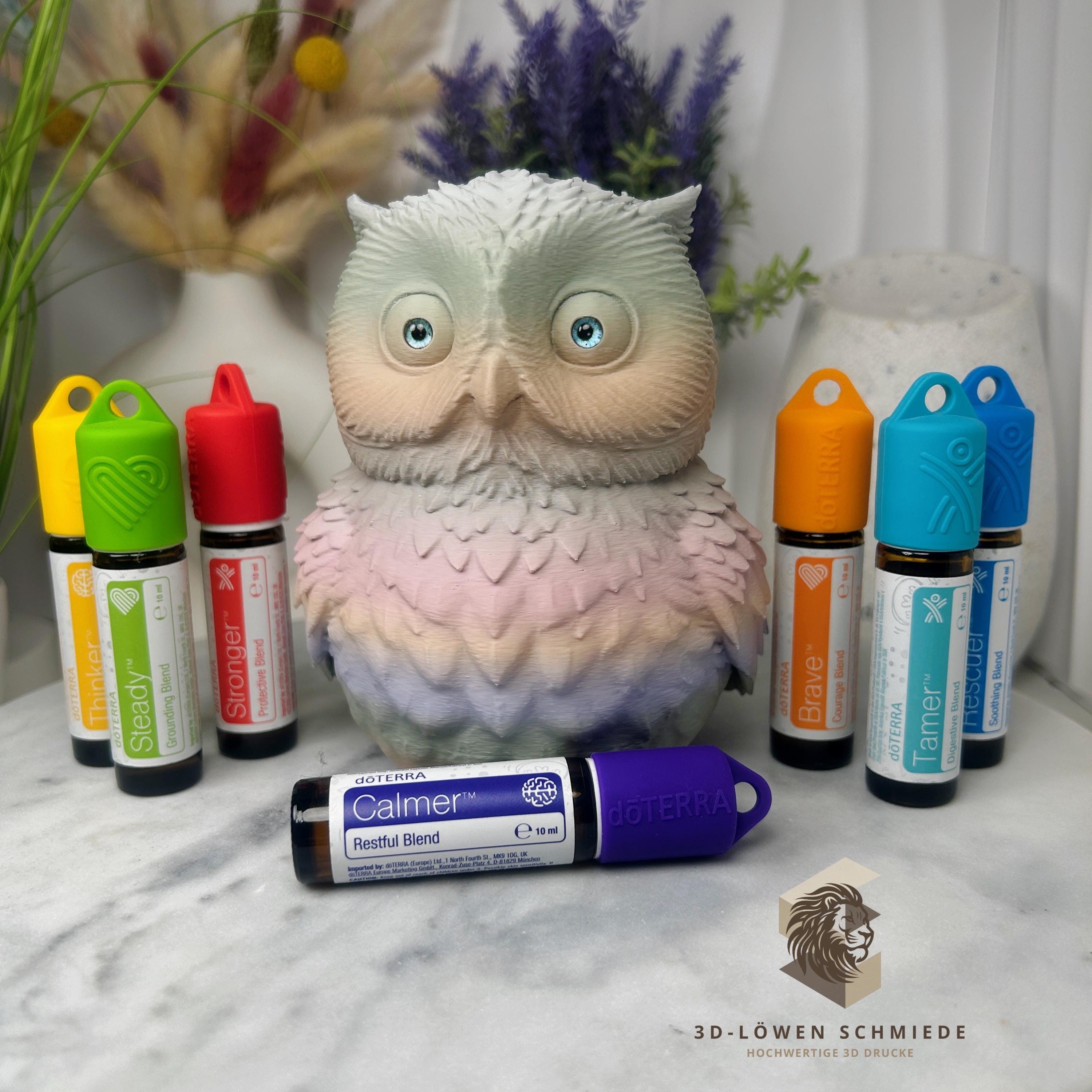doTERRA Aufsteller Kids Collection Eule für Ätherische Öle Platz für 7x 10ml Roll On’s Aufsteller Aufbewahrung, stilvoll, Geschenk Idee