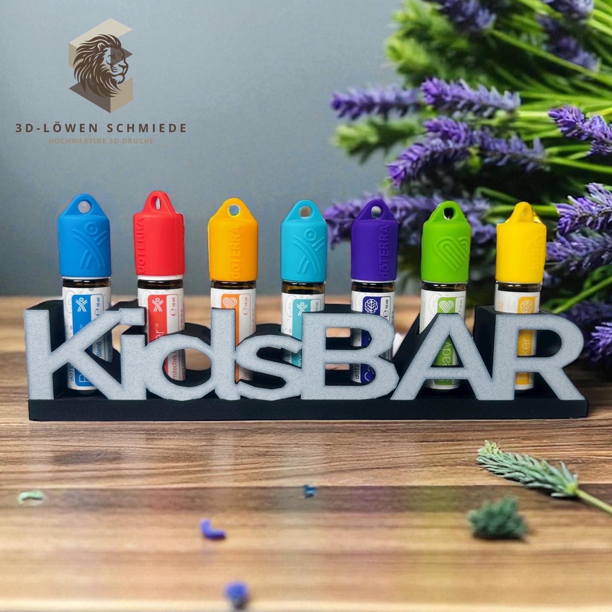 doTERRA KidsBar Aufsteller Regal zum Anhängen oder Stellen für Ätherisches Öle 7 Fächer für 10ml Roll-On‘s Touchs