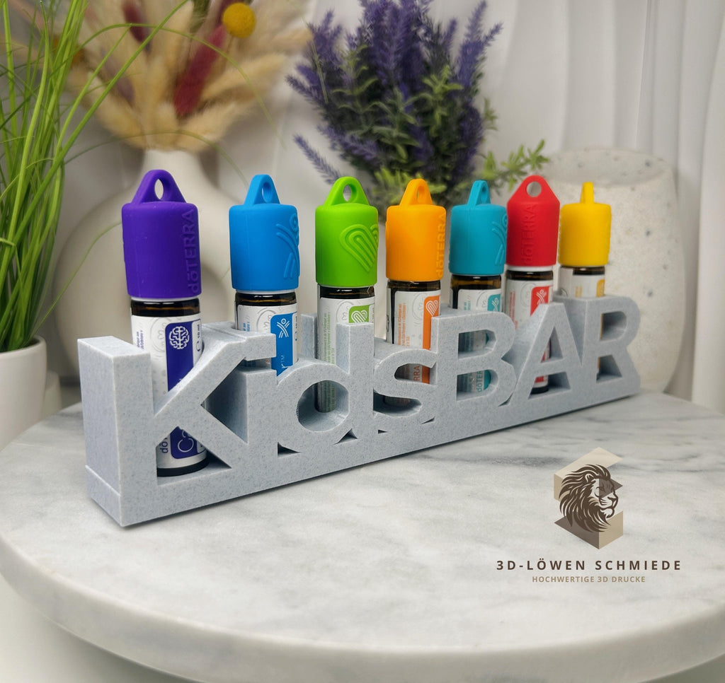 doTERRA KidsBar Aufsteller Regal zum Anhängen oder Stellen für Ätherisches Öle 7 Fächer für 10ml Roll-On‘s Touchs