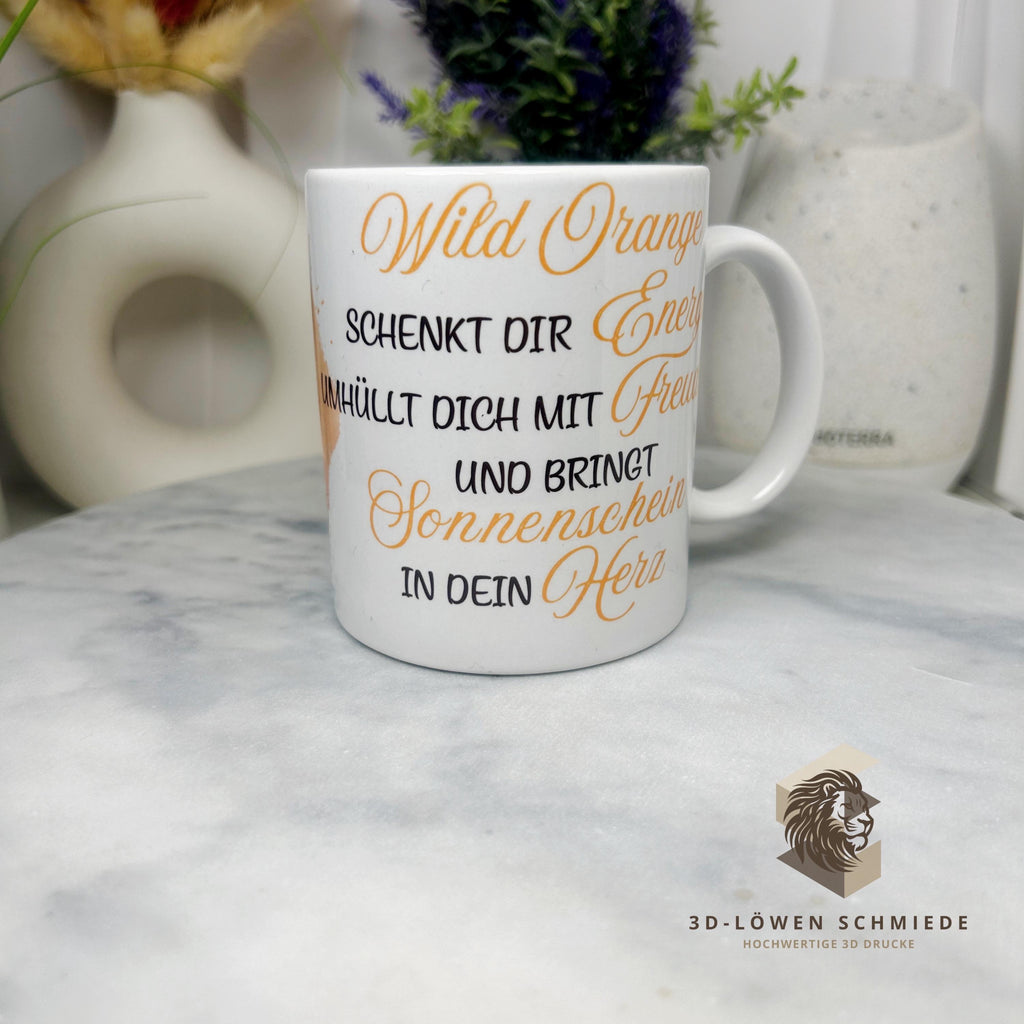 Tasse „Ätherische Öle“ doterra im stilvollem Design, Wild Orange, Lemon, Lavendel, Geschenkidee, Berater Geschenk