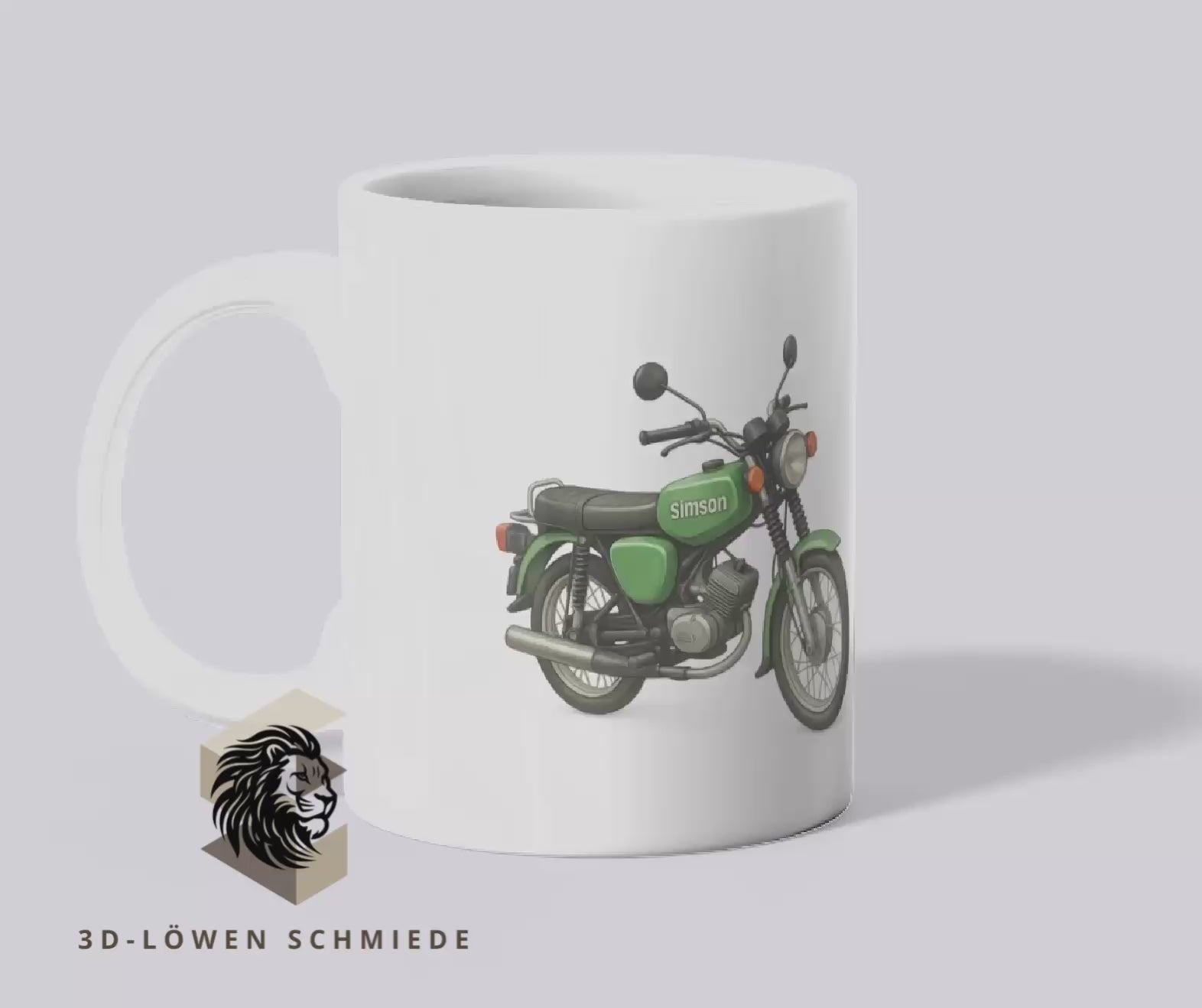 Personalisierte Tasse DDR Moped Tasse 330 oder 600ml mit Name Geschenkidee für Geburtstag, Weihnachten, Kollegen und Familie