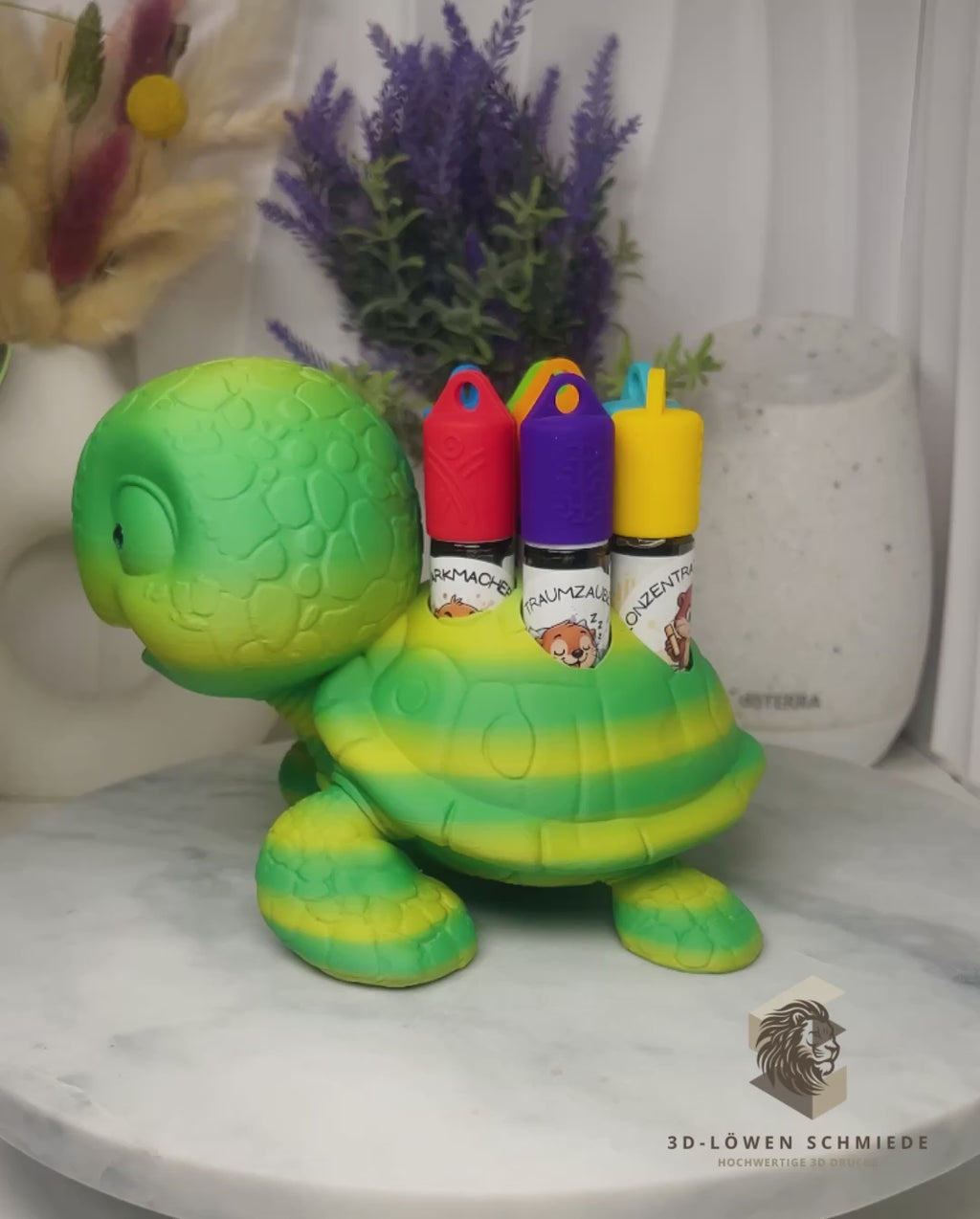 doTERRA Kids Collection Aufsteller für Ätherische Öle „Morla“ die AromaSchildi für 7x 10ml Roll On’s Aufbewahrung, Geschenkidee, Organizer